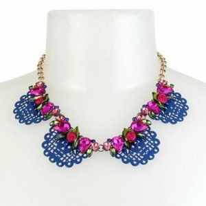 Betsey Johnson Betseyvilla Flag necklace